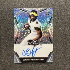 2020 Leaf Flash DONOVAN PEOPLES-JONES #BA-DPJ Rookie AUTO - FOOTBALL CARD