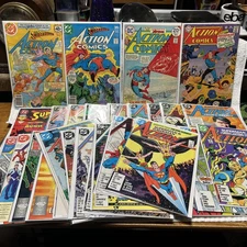 Misc Lot of 32 ACTION COMICS DC Comic Books SUPERMAN KEY ISSUES