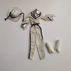 Vtg 80s Barbie Western Star Outfit #1757 Silver White Jumpsuit Hat Boots