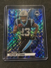 2025 Panini Mosaic - Rookies Trevor Etienne #340 Reactive Blue Mosaic Prizm (RC)