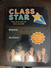 Class Star doubled sided Chalkboard with chalk 11x9 inches New