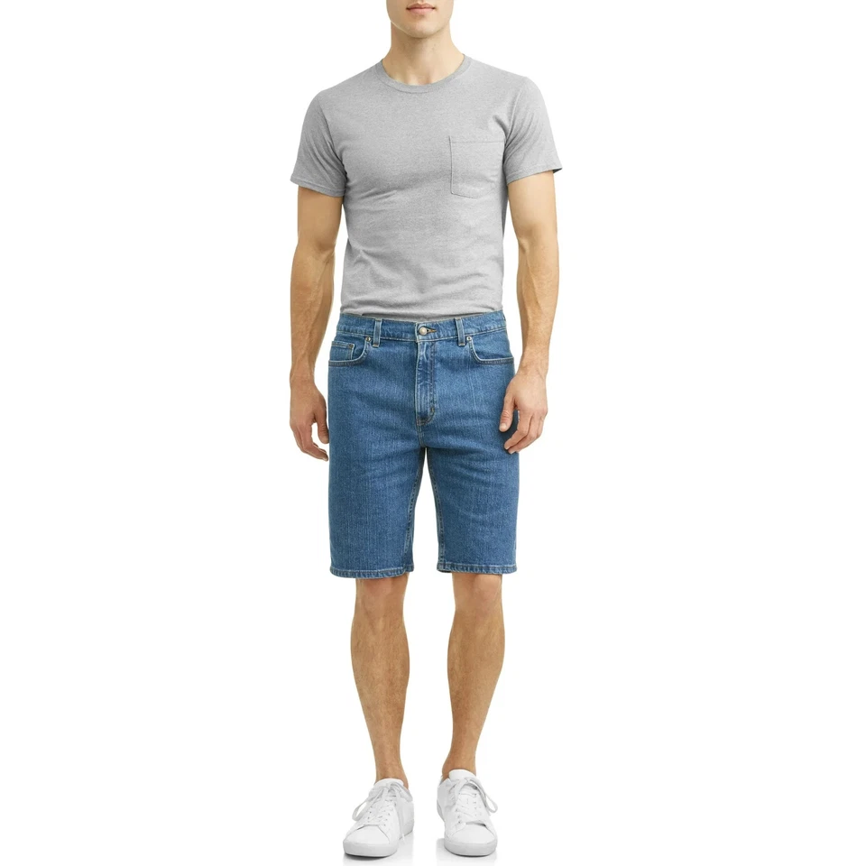 George Men's and Big Men's 100% Cotton 5 Pocket Jean Shorts. Size 34,Relaxed Fit - Image 3 of 4