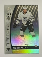 2017-18 Upper Deck SP Game Used Michael Amadio Authentic Rookie Rainbow /221 133