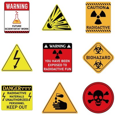 Joybileefun Science Theme Party Decorations - 9PCS Laboratory Sign Scientist ...
