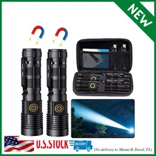 Rechargeable Tactical Flashlights High Lumens - 1500 Meters Long Beam Super Brig