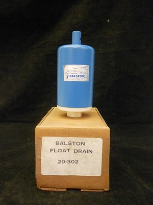 BALSTON FLOAT DRAIN, PRODUCT 20-302, 150 P.S.I.G. MAX TEMPERTURE 175F