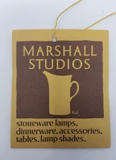 Marshall Studios Gordon Jane Martz pottery hangtag tag lamp table vintage rare