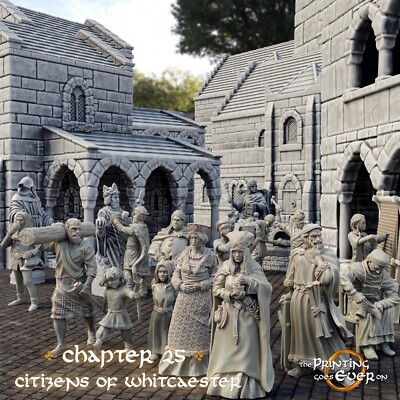 Mittelalterliche Stadtbewohner NPCs - 28mm Tabletop HDR D&D Pathfinder DSA