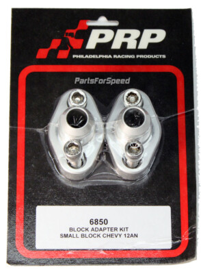 PRP 6850 Small Block Chevy 12AN Adapters for Remote Water Pump SBC Made in USA