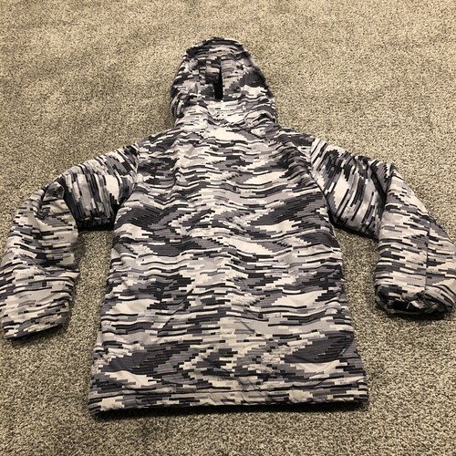 Columbia Jacket Boys Medium Gray Camo Outdoors Coat Youth Kids Camoflauge - Picture 2 of 9