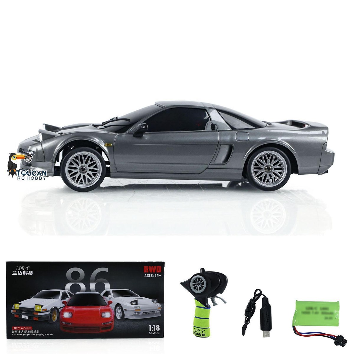 1/18 RWD RC Racing Drift Car Electric Vehicle Model W/Gyroscope