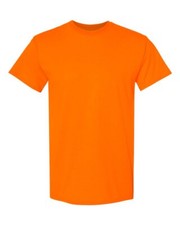 Hi-Vis Safety T-Shirt Work Reflective Orange and Green Colors Single Shirts
