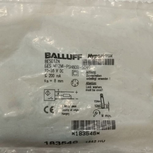 BALLUFF BES M12MI-PSH80B-S04G &ndash; Sensore Di Prossimit&agrave; &ndash; Nuovo