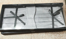 Nordstrom Cummerbund  Bow Tie Grey Square Pattern NWT