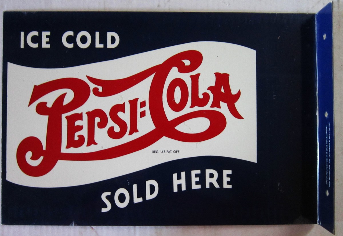 Pepsi:Cola Sold Here Flange Metal Sign | eBay