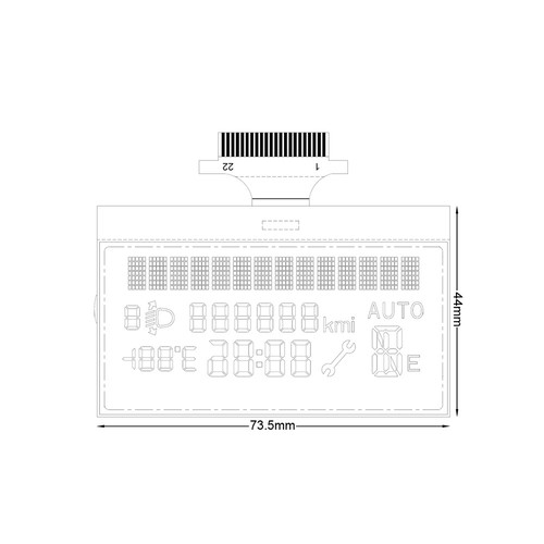 Display for Fiat Punto Fiorino Doblò and Linea Automatic Transmission Instrument - Picture 5 of 8