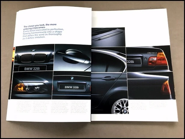 1999 BMW 328i 323i 3-Series Sedan 66-page Original Car Sales Brochure Catalog Foto 3 de 4