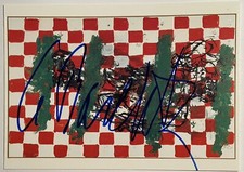 Georg Baselitz signiert Kunst Karte original Unterschrift Autogramm signed