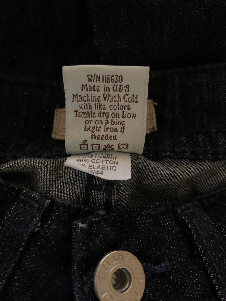 Denim of Virtue Quest Dignity Palazzo Damas Dk. Jeans azules talla 26-34” entrepierna Foto 4 de 4