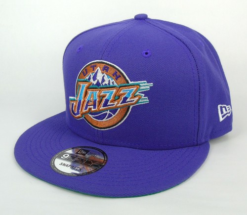 New Era Gorra Para Hombre NBA Utah Jazz Team Madera Dura Clásica 9FIFTY Sombrero Snapback - Imagen 2 de 5