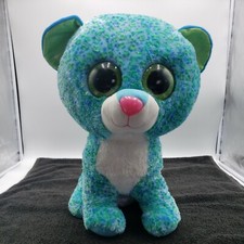 TY 2014 Justice Exclusive Leona the Leopard Beanie Boo Cat 16" JUMBO Plush 