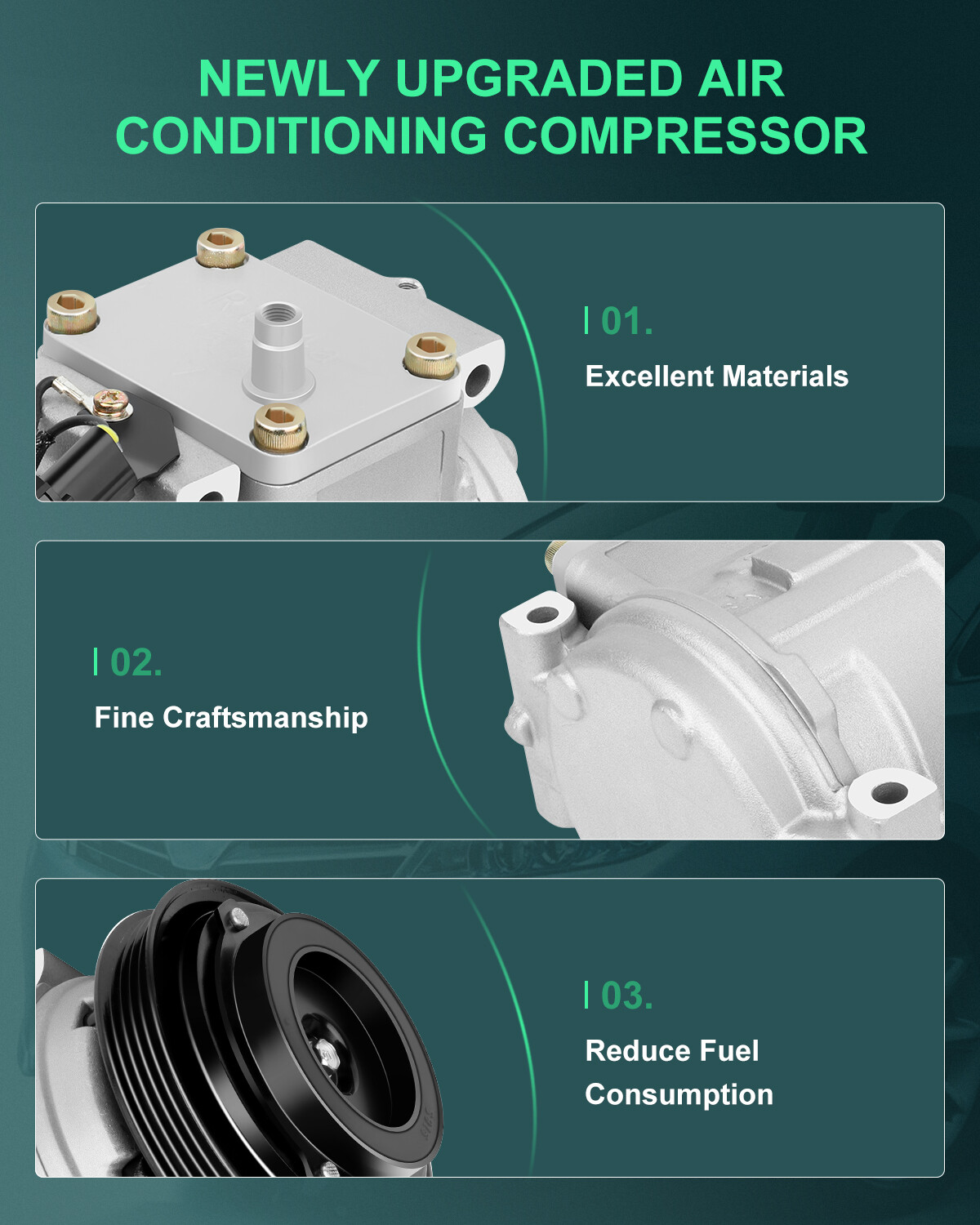 A/C AC Compressor For 1999-2000 Honda Civic 1991-2005 Acura NSX 90-01 Integra