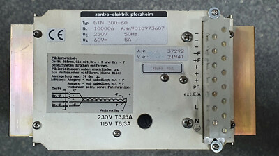 zentro-elektrik GTN 300-60 Netzteil GTN30060