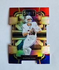 Clayton Tune 2023 Panini Select Red & Blue Prizm Rookie Die-Cut Concourse RC #2