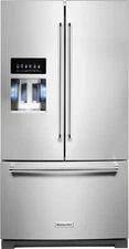 KitchenAid KRFF507HPS 36 Inch French Door Refrigerator-Stainless Steel.