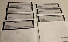 Microsoft Word - Version 2.0 - 1990 - 5 1/4" floppy disks