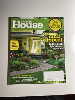 This Old House Magazine April 2009 Add Curb Appeal Patio Pavers Foliage Plants - Image 1 of 4
