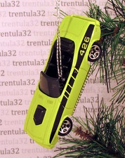 1970 CUDA 426 '70 PLYMOUTH BARRACUDA GREEN BLACK CHRISTMAS TREE ORNAMENT XMAS