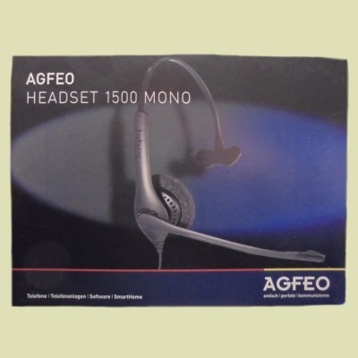 Agfeo Headset 1500 Mono schnurgebunden QD für Systemtelefone ST21 ST31 ST40 IP 