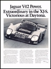 1988 Jaguar V12 XJR-9 Race Vintage Advertisement Print Art Car Ad J943