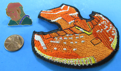 PATCH & PIN Star Trek Next Generation Ferengi head & Fighter