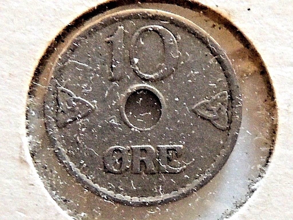 1924 Norway Ten (10) Ore 