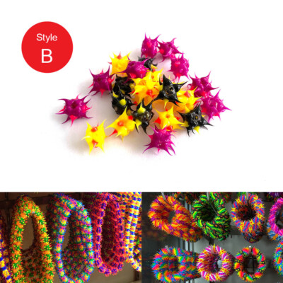 DIY Crafts Spiked Silicone Beads Jewelry Making Supplies Rubber