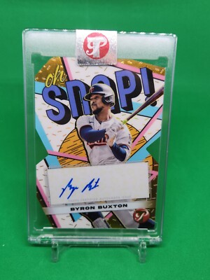 2023 Topps Pristine Byron Buxton Gold Oh Snap Auto /50   SP Twins Encased