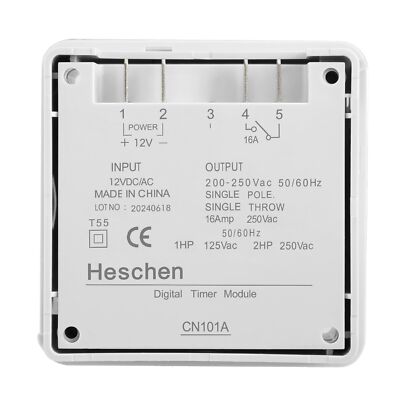 Relè Digitale Programmable CN101A - DC 12V, 16A, Con Schermo LCD - Foto 10