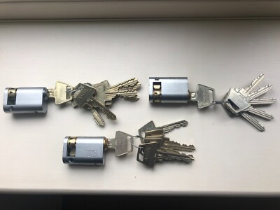ASSA Abloy 4833 45 mm ovales Einzylinderprofil 6 PIN Schlosslauf + 7 Schlüssel