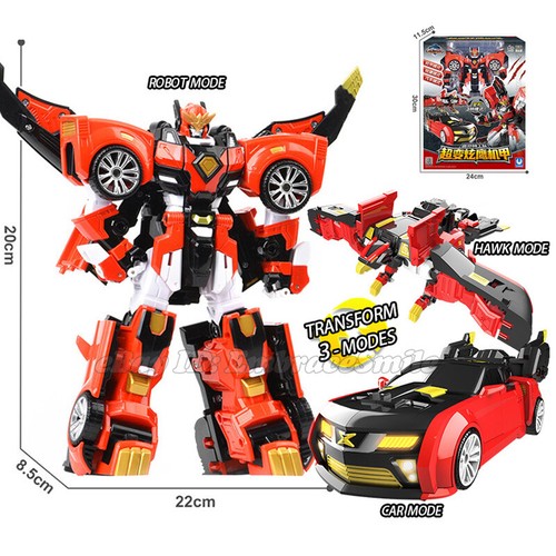 Miniforce Super Dino 7 Ranger TRI HAWK KING Transforming Robot Vehicle Car Toy - Afbeelding 1 van 8