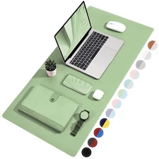 Dual Sided Desk Pad Large Desk Mat Waterproof Desk Blotter Protector Mouse Pa...