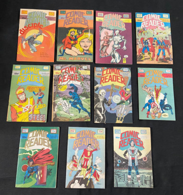 THE COMIC READER #147-149, 153, 155-158, 160-162 11 ISSUES VF 1977-78 ...