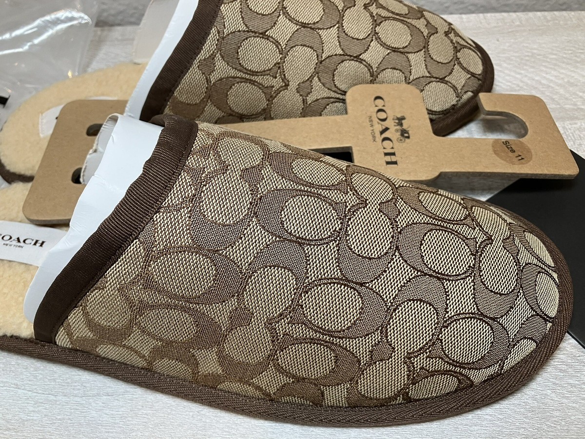 Coach SIGNATURE PRINT SLIPPERS / Men display picture 2