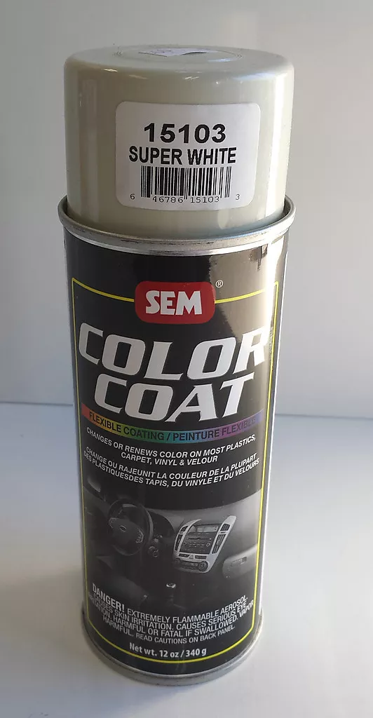 Sem 15103 super white aerosol vinyl carpet auto paint restoration