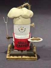 Original S’Mores Grill Master Ornament. **Damage**