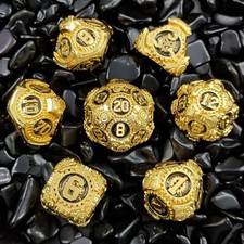 Crypt Dnd Dice Set / Metal Dice Set for Dungeons and Dragons / D D Rpg Dice Set