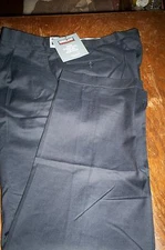 NWT! $98 KIRKLAND WOOL PLEAT FRONT DRESS PANTS - BLACK - 34X30