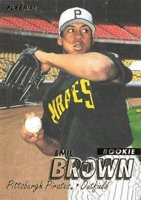 MLBエラーカード　Emil Brown 上部圧着エラー 571 Emil Brown - Pittsburgh Pirates - 1997 Fleer Baseball | eBay