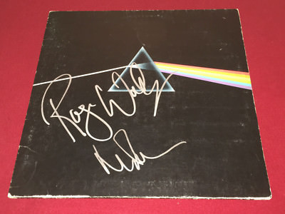 PINK FLOYD SIGNED DARK SIDE OF THE MOON LP VINYL X2 ROGER WATERS